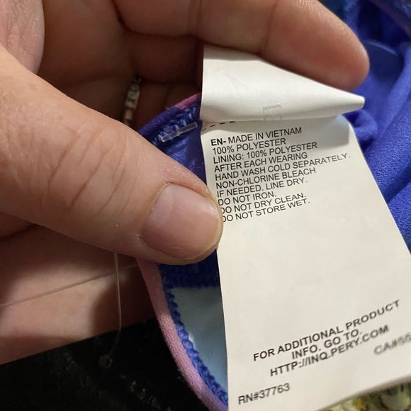 Nike Hydrastrong Multicoloured One Piece Chlorine Resistant Bathing Suit Size 0 - Picture 7 of 7